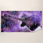 Gitaar muziek strandlaken (Voorkant)