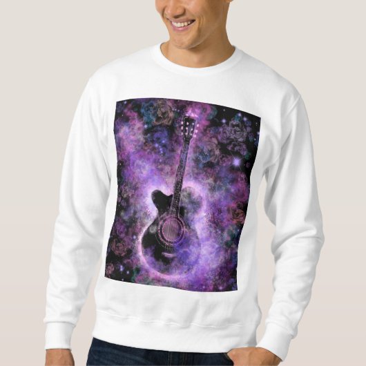 Gitaar Muziek Sweatshirt (Voorkant)