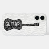 Gitaar Muzieknoten Tekst Case-Mate iPhone Case (Achterkant (horizontaal))