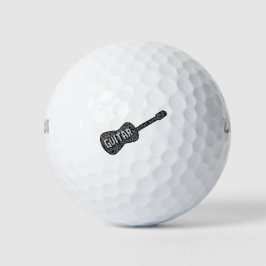 Gitaar Muzieknoten Tekst Golfballen