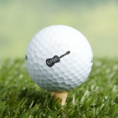 Gitaar Muzieknoten Tekst Golfballen (Insitu Shirt)