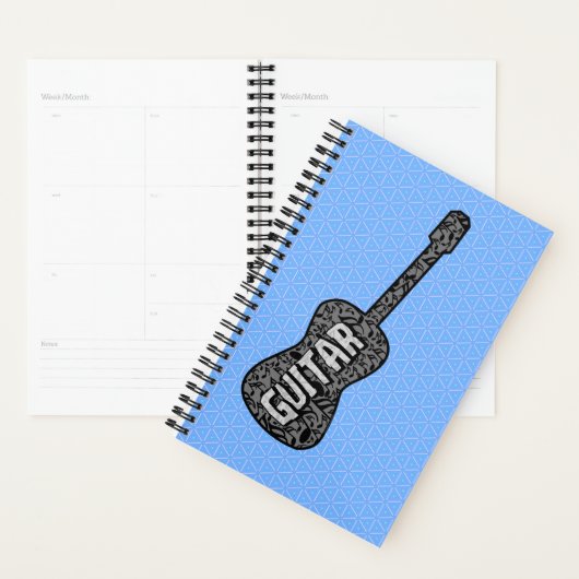 Gitaar Muzieknoten Tekst Planner (Display)