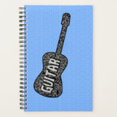 Gitaar Muzieknoten Tekst Planner (Voorkant)