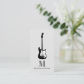 Gitaar Muziektutor Professionele Muzikant QR Code Visitekaartje (Staand voorkant)