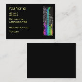 gitaar — Muzikaans Visitekaartje (Voorkant / Achterkant)