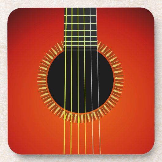 Gitaar Onderzetters (set van 4) (Voorkant)