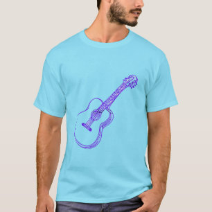 Gitaar ontwerp t-shirt