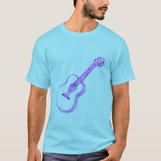 Gitaar ontwerp t-shirt