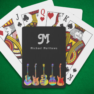 Gitaar op maat pokerkaarten