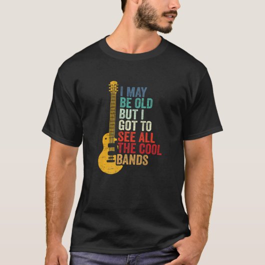 Gitaar Oude Mensen T-shirt (Voorkant)
