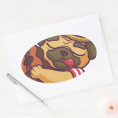 gitaar ovale sticker (Envelop)