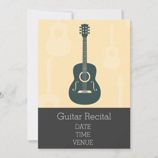 Gitaar Overweging elegante stijlvolle prestaties Kaart (Voorkant)