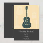 Gitaar Overweging elegante stijlvolle prestaties Kaart (Voorkant / Achterkant)