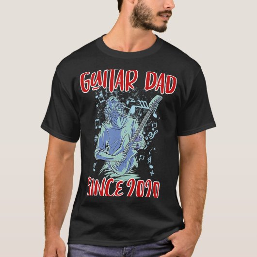 Gitaar papa sinds 2020  1 t-shirt (Voorkant)