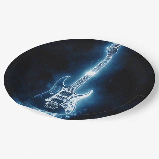 gitaar papieren bordje (Gekanteld)