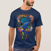 Gitaar Pick Blues Art Splash T-shirt (Voorkant)