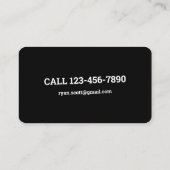 Gitaar Pick Gitarist Instructeur Visitekaartje (Achterkant)