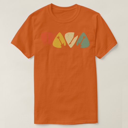 Gitaar Pick Theme Gift Voor Mannen T-shirt (Design voorkant)