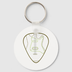 gitaar plectrum sleutelhanger