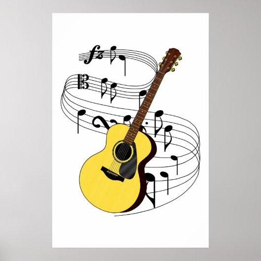 gitaar poster (Voorkant)