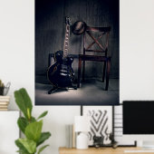 gitaar poster (Thuiskantoor)