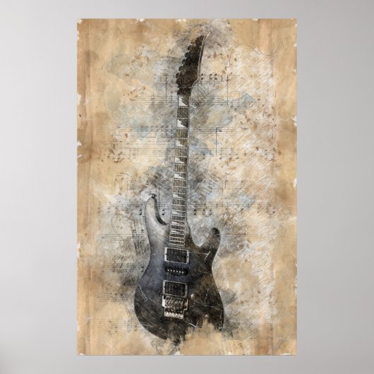  gitaar poster (Voorkant)