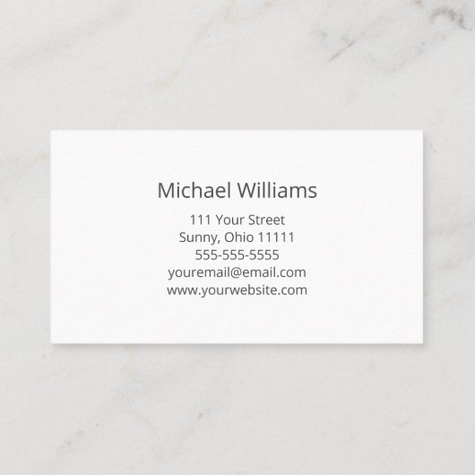 Gitaar Professionele Muziek Lessen Onderwijs Visitekaartje (Achterkant)