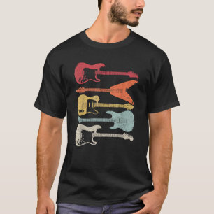 Gitaar Retro Stijl Cadeau Voor Gitarist T-shirt