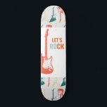 Gitaar Rock en Roll Muziek Rockstar Persoonlijk Skateboard<br><div class="desc">Met een funky elektrisch gitaarontwerp zijn deze skateboards geschikt voor kinderen en tieners. Rock On!</div>