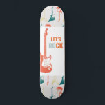Gitaar Rock en Roll Muziek Rockstar Persoonlijk Skateboard<br><div class="desc">Met een funky elektrisch gitaarontwerp zijn deze skateboards geschikt voor kinderen en tieners. Rock On!</div>