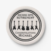 Gitaar Rock 'n' Roll Pensioen Party Papier Bord (Voorkant)