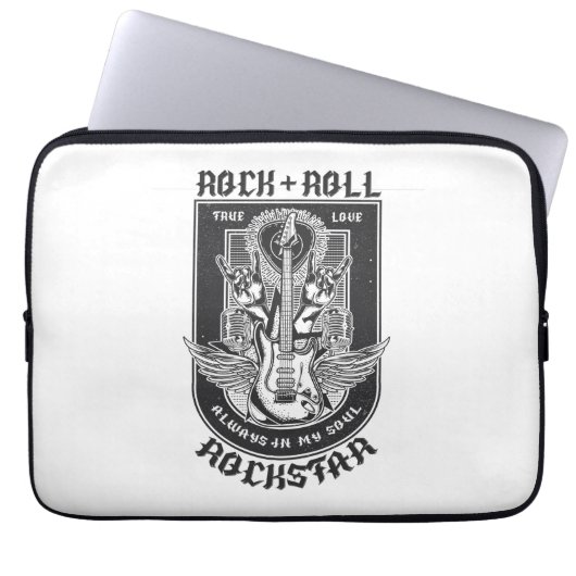 Gitaar Rock ontwerp Laptop Sleeve (Voorkant)