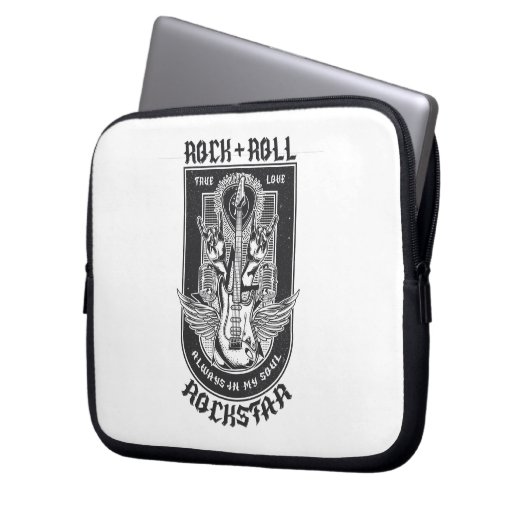 Gitaar Rock ontwerp Laptop Sleeve (Voorkant Links)