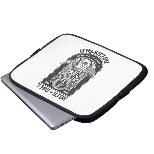 Gitaar Rock ontwerp Laptop Sleeve (Voorkant onderkant)