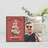 Gitaar Rock Verjaardagsfeest Muziekfestival Kaart (Staand voorkant)