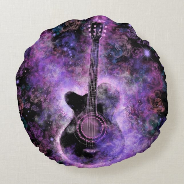 Gitaar rond kussen (Achterkant)