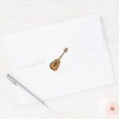 gitaar ronde sticker (Envelop)