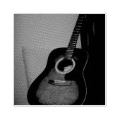 gitaar rubberstempel (Afrduk)