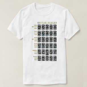 Gitaar Schalen Voor en Achter T-shirt