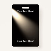 Gitaar silhouet voor Badge met Lynard (Achterkant)