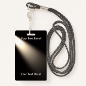 Gitaar silhouet voor Badge met Lynard (Achterkant met draagriem)