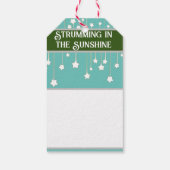 GITAAR SNAREN IN DE ZON CADEAULABEL (Achterkant)