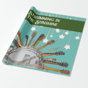 GITAAR SNAREN IN DE ZON CADEAUPAPIER