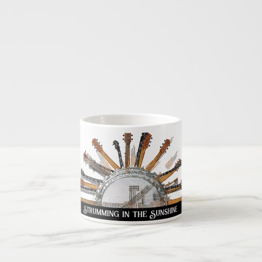 GITAAR SNAREN IN DE ZON ESPRESSO KOP (Voorkant)