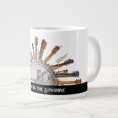 GITAAR SNAREN IN DE ZON GROTE KOFFIEKOP (Voorkant rechts)