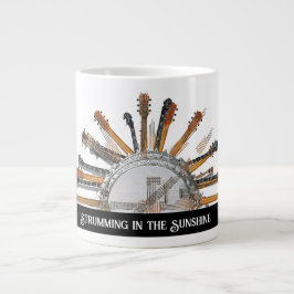 GITAAR SNAREN IN DE ZON GROTE KOFFIEKOP