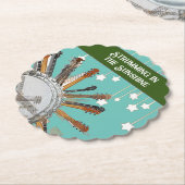 GITAAR SNAREN IN DE ZON KARTONNEN ONDERZETTERS (Gekanteld)