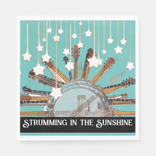 GITAAR SNAREN IN DE ZON SERVET (Voorkant)