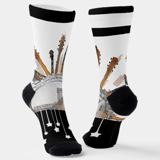 GITAAR SNAREN IN DE ZON SOKKEN (Gebogen)