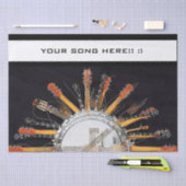 GITAAR SNAREN IN DE ZON TISSUEPAPIER (Craft)